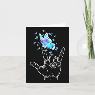 Zelfmoordpreventie Bewustmaking Week vlinder liefd Kaart