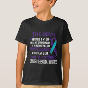 Zelfmoordpreventie bewustzijn Ik ben de Storm Duiv T-shirt