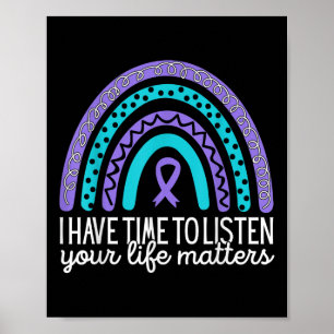 Zelfmoordpreventie bewustzijn, Ik heb tijd om te l Poster