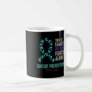 Zelfmoordpreventie bewustzijn Vlinder Turquoise Pa Koffiemok