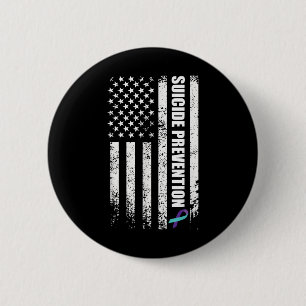 Zelfmoordpreventie Bewustzijn Voorkomen Zelfmoord  Ronde Button 5,7 Cm