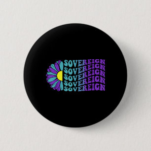 Zelfmoordpreventie bewustzijnsunflower soeverein ronde button 5,7 cm
