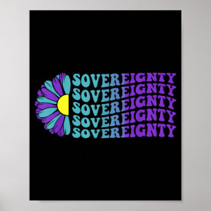 Zelfmoordpreventie bewustzijnsunflower soevereinit poster