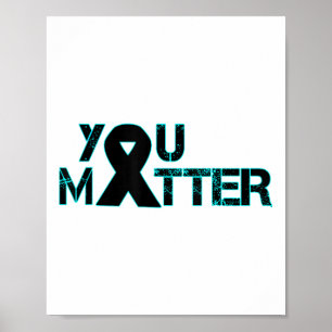 Zelfmoordpreventie Depressie Bewustzijn Poster