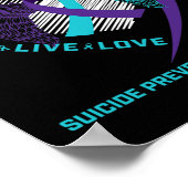 Zelfmoordpreventie Geschenken Lieve Herinnering B Poster (Hoek)