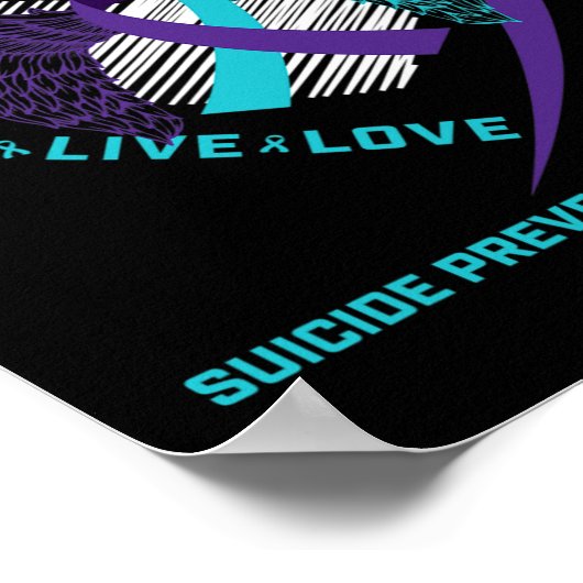 Zelfmoordpreventie Geschenken Lieve Herinnering B Poster (Hoek)