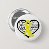 Zelfmoordpreventie Hartlint collage Ronde Button 5,7 Cm (Voorkant /achterkant)