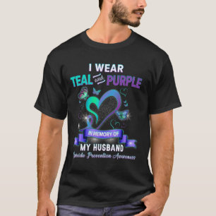 Zelfmoordpreventie Ik Draag Blauwgroen Paars ter n T-shirt