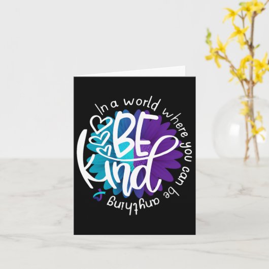 Zelfmoordpreventie Kaart (Gele Bloem)