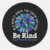 Zelfmoordpreventie Ronde Sticker (Voorkant)