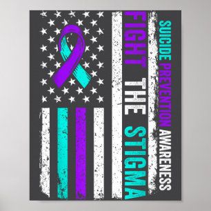 Zelfmoordpreventie Steun Stigma Bestrijden Zelfmoo Poster