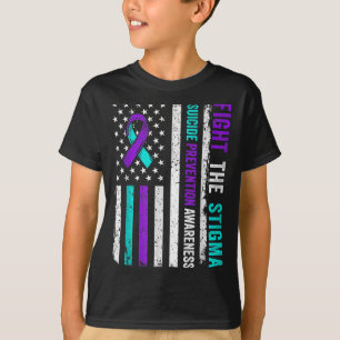 Zelfmoordpreventie Steun Strijd Stigma Zelfmoordbe T-shirt