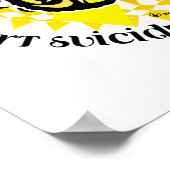 Zelfmoordpreventie Tribale vlinder Poster (Hoek)