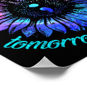 Zelfmoordpreventie Verblijf morgen heeft jou menta Poster (Hoek)