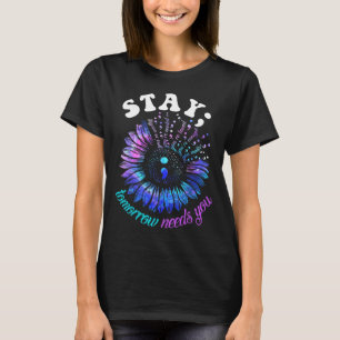 Zelfmoordpreventie Verblijf morgen heeft jou menta T-shirt
