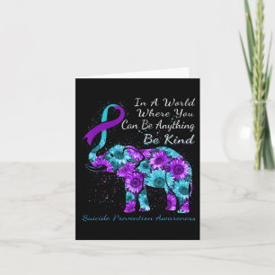Zelfmoordpreventie Zonnebloem Elephant Kaart