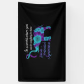 Zelfmoordpreventie Zonnebloem Elephant Spandoek (Verticaal)