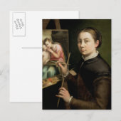 Zelfportret, 1556 briefkaart (Voorkant / Achterkant)