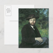 Zelfportret, 1871 briefkaart (Voorkant / Achterkant)