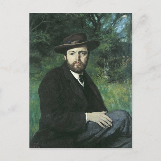 Zelfportret, 1871 briefkaart (Voorkant)