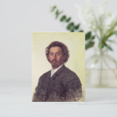 Zelfportret, 1887 briefkaart (Staand voorkant)