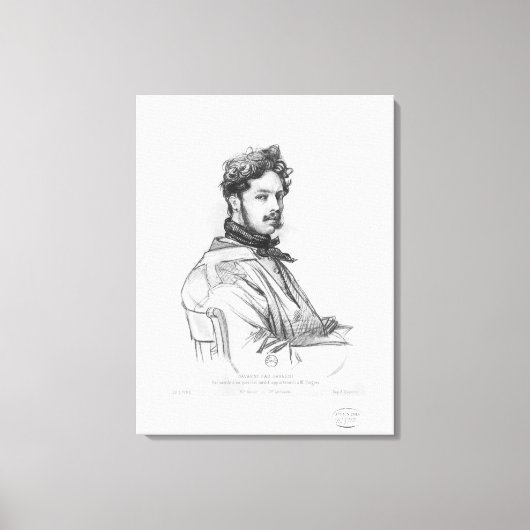 Zelfportret 2 canvas afdruk (Voorkant)