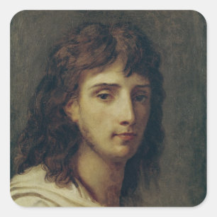 Zelfportret 3 vierkante sticker