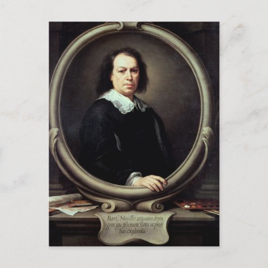 Zelfportret, c.1670-73 briefkaart (Voorkant)