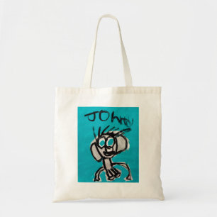 Zelfportret in Blauw door Johnny (met naam) Tote Bag