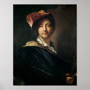 Zelfportret in een Turban, 1700 Poster