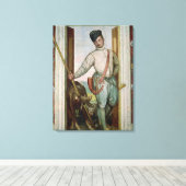 Zelfportret in jachtkostuum, 1562 canvas afdruk (Insitu (Houten vloer))