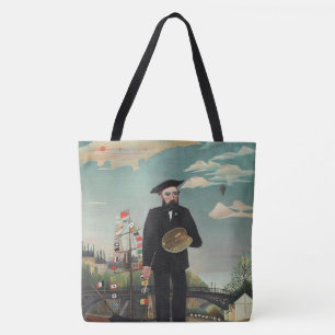 Zelfportret – Landschap, Henri Rousseau 1890 Draagtas