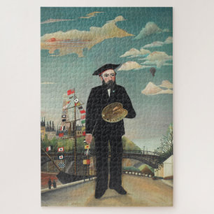 Zelfportret – Landschap, Henri Rousseau 1890 Legpuzzel