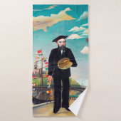Zelfportret, landschap, Rousseau Badhanddoek (Badhanddoek)