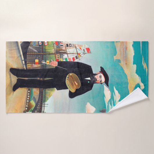 Zelfportret, landschap, Rousseau Badhanddoek (Badhanddoek)