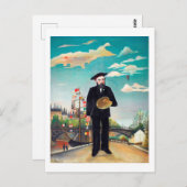 Zelfportret, landschap, Rousseau Briefkaart (Voorkant / Achterkant)