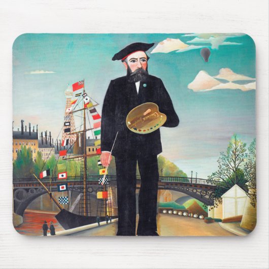 Zelfportret, landschap, Rousseau Muismat (Voorkant)