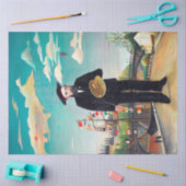 Zelfportret, landschap, Rousseau Tissuepapier (Craft)