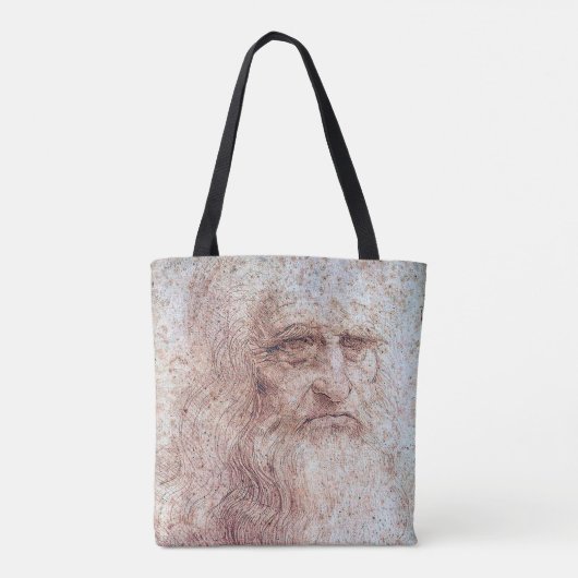 Zelfportret, Leonardo da Vinci Draagtas (Achterkant)
