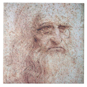 Zelfportret, Leonardo da Vinci Tegeltje