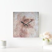 Zelfportret, Leonardo da Vinci Vierkante Klok (Huis)