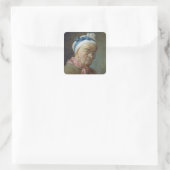 Zelfportret met bril, 1771 vierkante sticker (Tas)