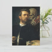Zelfportret met de dood | Arnold Böcklin (Staand voorkant)