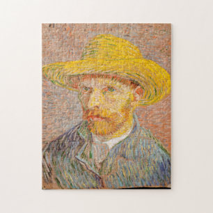 Zelfportret met een rietje Pet Van Gogh puzzel Legpuzzel