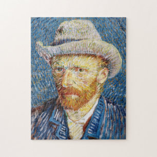 Zelfportret met felt Pet Vincent van Gogh art Legpuzzel