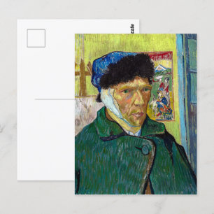 Zelfportret met gebandatuurd oor   Van Gogh   Briefkaart