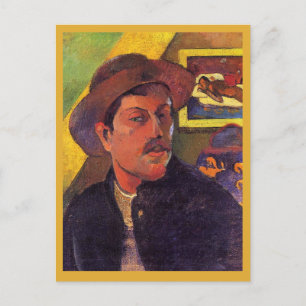 Zelfportret met hoed, Paul Gauguin, Briefkaart