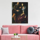 Zelfportret met Isabella Brandt Canvas Afdruk (Insitu (Woonkamer))