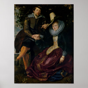 Zelfportret met Isabella Brandt Poster