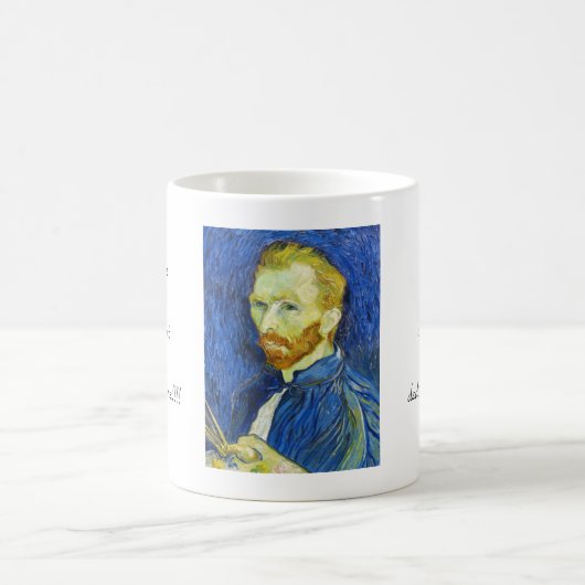 Zelfportret met Pallette vincent van gogh Koffiemok (Center)